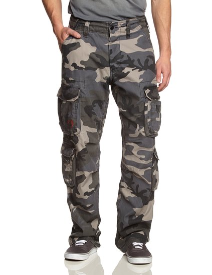 Fanient Damen Hosen Camouflage Jogginghose Sporthose Workwear Uniform Combat Cargo Relaxed-Fit Multi Taschen Freizeithose Military Sicherheitshose mit Gürtel 